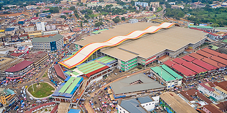 Aerial view of Kejetia Market